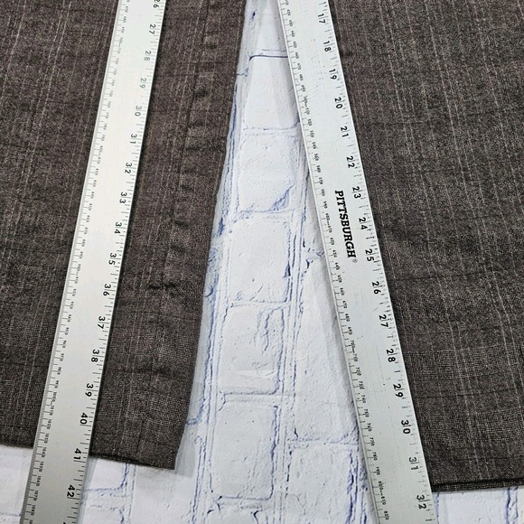 Ann Taylor Loft Marisa Wool Blend Brown Plaid Lined Dress Pants WOMENS SIZE 8 - Picture 2 of 11